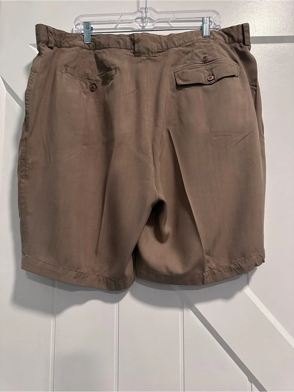 Tommy Bahama Men's Flat-Front Shorts in Light Brown color